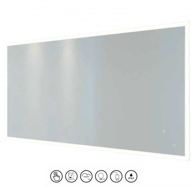 RAK Ceramics Cupid 1200 X 600mm LED Illuminated Landscape Mirror With Demister Shavers Socket And Touch Sensor Switch - RAKCUP5004 5 RAK Ceramics Cupid 1200 X 600mm LED Illuminated Landscape Mirror With Demister Shavers Socket And Touch Sensor Switch - RAKCUP5004 - Image 3