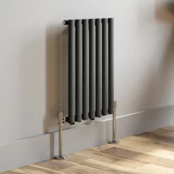DuraTherm Horizontal Oval Tube Single Panel Designer Radiator - 600 X 420mm Anthracite -UK Bathroom Supplies Sales b631df1b fda2 436a a14f 25e3cbf34e67