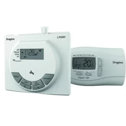 Drayton LP10RF Single Channel Programmer & Digistat+2RF Wireless Room Thermostat - RF560DR