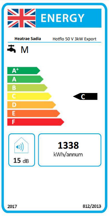 Heatrae Sadia Hotflo Vertical Water Heaters - 7700739 4 Heatrae Sadia Hotflo Vertical Water Heaters - 7700739 - Image 2