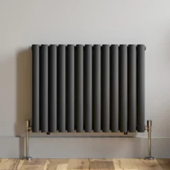 DuraTherm Horizontal Oval Tube Double Panel Designer Radiator - 600 X 780mm Anthracite -UK Bathroom Supplies Sales b726ad4c 6ffa 422e 8bfb 77b5ac5182d1