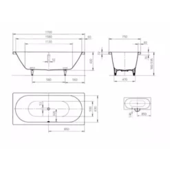 Kaldewei Classic Duo Bath 1700 X 750mm 0 Tap Holes - 290700010001 9 Kaldewei Classic Duo Bath 1700 X 750mm 0 Tap Holes - 290700010001 -UK Bathroom Supplies Sales b7dfec97 482b 4f18 b00e 98ecbfdac98e