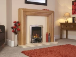 Flavel Caress HE Traditional Slide Control Gas Fire Chrome