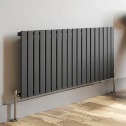 DuraTherm Horizontal Single Flat Panel Designer Radiator - 600 X 1440mm Anthracite -UK Bathroom Supplies Sales bb8741c6 8a6e 4747 9bf1 c73f2e990e9b