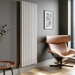 DuraTherm Vertical Oval Tube Double Panel Designer Radiator - 1800 X 600mm White -UK Bathroom Supplies Sales bdb17093 2e2f 4676 bff8 0b618bddd4fc