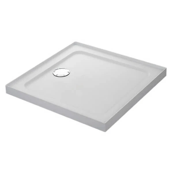 Mira Flight Low Profile 800 X 800mm Stone Resin Square Shower Tray With Waste - 4 Ups 3 Mira Flight Low Profile 800 X 800mm Stone Resin Square Shower Tray With Waste - 4 Ups