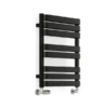 Terma Warp T Bold Heated Towel Rail 655x500mm Matt Black - WGWTB065050-KS95SX