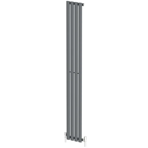 DuraTherm Vertical Oval Tube Single Panel Designer Radiator - 1800 X 240mm Anthracite 8 DuraTherm Vertical Oval Tube Single Panel Designer Radiator - 1800 X 240mm Anthracite - Image 6