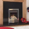 Flavel Windsor Contemporary Plus Manual Control Pebble Gas Fire Brushed Silver