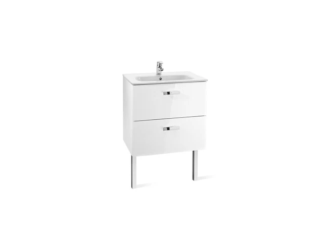 Roca Victoria Basic UNIK 600mm Basin Unit & Basin Gloss White - 855854806 3 Roca Victoria Basic UNIK 600mm Basin Unit & Basin Gloss White - 855854806