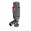 Towelrads Anthracite 15mm Round TRV Angled Valve - 125025