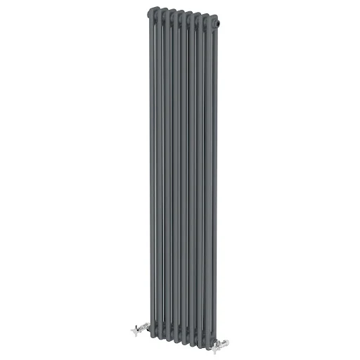 Park Lane Traditional Vertical Colosseum Double Bar Column Radiator Anthracite - 1600 X 380mm 5 Park Lane Traditional Vertical Colosseum Double Bar Column Radiator Anthracite - 1600 X 380mm - Image 3