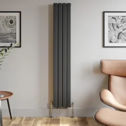 DuraTherm Vertical Double Flat Panel Designer Radiator - 1800 X 304mm Anthracite -UK Bathroom Supplies Sales cb14f658 a7b2 457a bab3 22340117d478