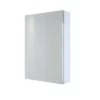 RAK Ceramics Gemini 500x700 Alluminium Single Door Mirrored Cabinet With Adjustable Shelves - RAKGEM5001
