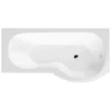 BC Designs SolidBlue P 1500mm X 850mm Right Handed P Shape Bath White - BAI022