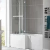 Essential Kensington L Shape Shower Bath Pack Left Handed 1700mm X 850mm With No Tap Holes White - EB519 1 Essential Kensington L Shape Shower Bath Pack Left Handed 1700mm X 850mm With No Tap Holes White - EB519 -UK Bathroom Supplies Sales cdb1f523 293d 4b20 abcc 076ed50b041c
