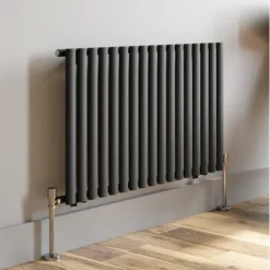 DuraTherm Horizontal Oval Tube Single Panel Designer Radiator - 600 X 1020mm Anthracite -UK Bathroom Supplies Sales d02c50aa a74c 4fc8 bb1c 0be3b6357e75