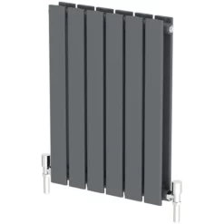 DuraTherm Horizontal Double Flat Panel Designer Radiator - 600 X 456mm Anthracite -UK Bathroom Supplies Sales d7f118af 1eb7 415a b696 740755c2f13c