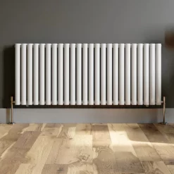DuraTherm Horizontal Oval Tube Double Panel Designer Radiator - 600 X 1440mm White -UK Bathroom Supplies Sales daf352a1 1c27 413a a68a 9036bf5f2f6e