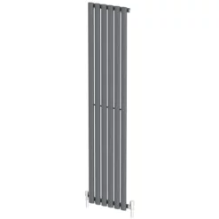DuraTherm Vertical Oval Tube Single Panel Designer Radiator - 1600 X 360mm Anthracite -UK Bathroom Supplies Sales dc92c230 860c 41dd a2dd 7e73e4425ace