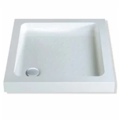 MX Classic Deep 1000 X 1000mm Stone Resin Square Shower Tray With Waste