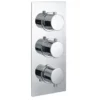 RAK Ceramics Round Dual Outlet 3 Handle Thermostatic Concealed Shower Valve - RAKSHW3203R