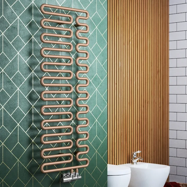 Terma Swale Heated Towel Rail 1244x465mm Bright Copper - WGQ09124046KBCOYP 3 Terma Swale Heated Towel Rail 1244x465mm Bright Copper - WGQ09124046KBCOYP