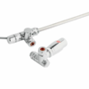 Towelrads Chrome Corner Dual Fuel TRV & Lockshield - 129037