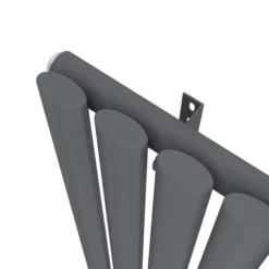 DuraTherm Vertical Oval Tube Single Panel Designer Radiator - 1800 X 480mm Anthracite -UK Bathroom Supplies Sales e4c9ed34 4ccc 4f23 a50a 098724ea22be 2