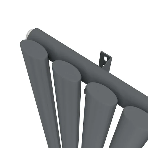 DuraTherm Vertical Oval Tube Single Panel Designer Radiator - 1600 X 480mm Anthracite 7 DuraTherm Vertical Oval Tube Single Panel Designer Radiator - 1600 X 480mm Anthracite - Image 5