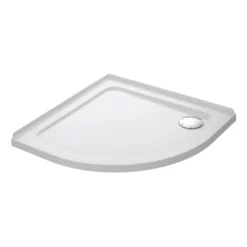 Mira Flight Low Profile 800 X 800mm Stone Resin Quadrant Shower Tray With Waste - 2 Ups