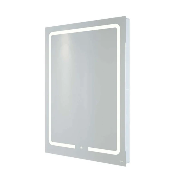 RAK Ceramics Pegasus 600x800 LED Illuminated Portrait Mirror With Demister Shavers Socket And Touch Sensor Switch - RAKPEG5001 3 RAK Ceramics Pegasus 600x800 LED Illuminated Portrait Mirror With Demister Shavers Socket And Touch Sensor Switch - RAKPEG5001