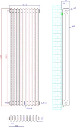 Park Lane Traditional Vertical Colosseum Triple Bar Column Radiator White - 1600 X 470mm -UK Bathroom Supplies Sales ef67d427 5362 48d2 8670 0120e7bc00fe
