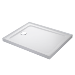 Mira Flight Safe Low Profile 1000 X 800mm Stone Resin Non-Slip Shower Tray With Waste - 4 Ups