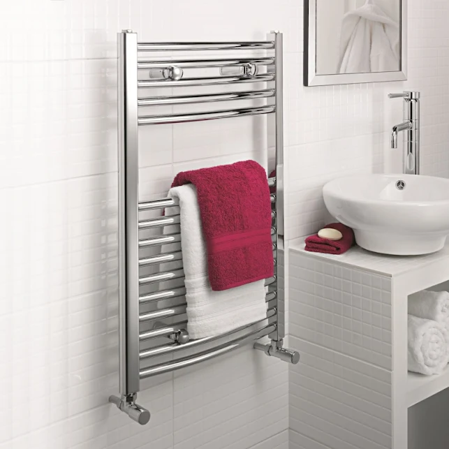 Discount Curved Electric Chrome Towel Rail 1200mm X 420mm - 4MAC12E 5 Discount Curved Electric Chrome Towel Rail 1200mm X 420mm - 4MAC12E - Image 3