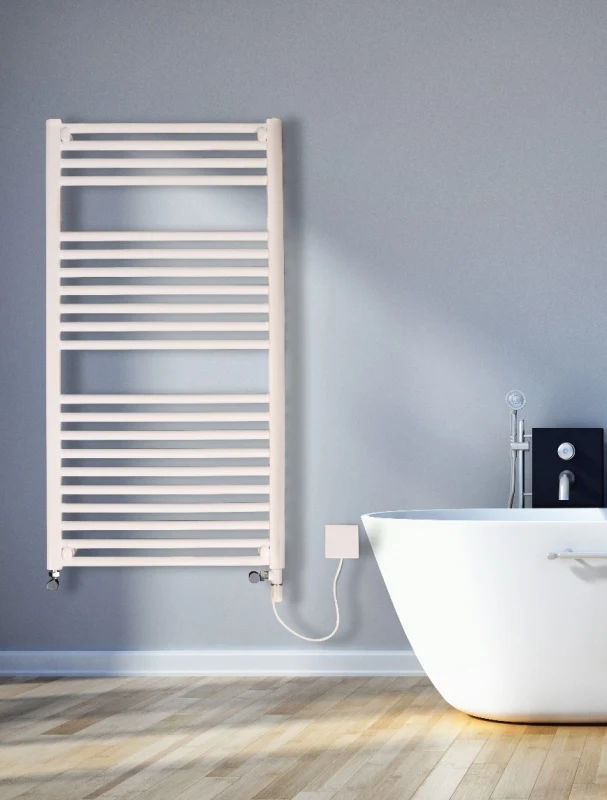 Discount Straight Dual Fuel White Towel Rail 1750mm X 500mm - 5M17DF 4 Discount Straight Dual Fuel White Towel Rail 1750mm X 500mm - 5M17DF - Image 2