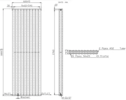 DuraTherm Vertical Oval Tube Double Panel Designer Radiator - 1800 X 600mm White -UK Bathroom Supplies Sales f3607b62 b518 443b 9563 b0969c7be92c