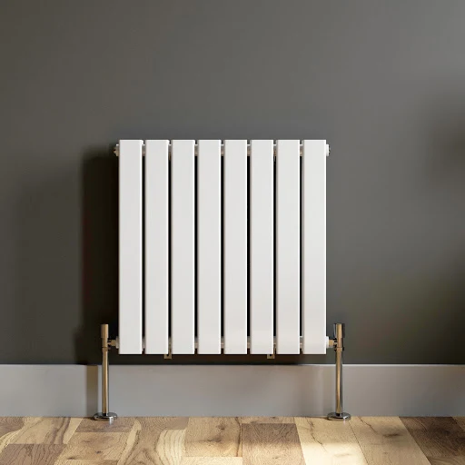 DuraTherm Horizontal Double Flat Panel Designer Radiator - 600 X 608mm White 6 DuraTherm Horizontal Double Flat Panel Designer Radiator - 600 X 608mm White - Image 4