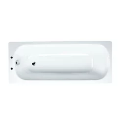 Essential 1700 X 700mm Single Ended Steel Bath With 2 Tap Holes White - ESB003