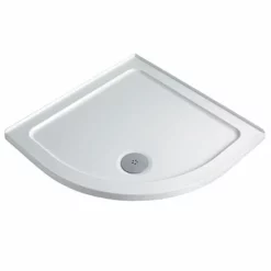 Twyford Low Profile 800 X 800mm Stone Resin Quadrant Shower Tray - 2 Ups