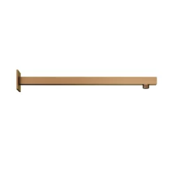 Loch Square Fixed Wall Arm 370mm Brushed Bronze - PMN0187