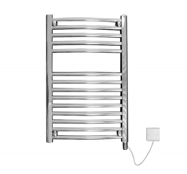 Discount Curved Electric Chrome Towel Rail 1200mm X 420mm - 4MAC12E 3 Discount Curved Electric Chrome Towel Rail 1200mm X 420mm - 4MAC12E