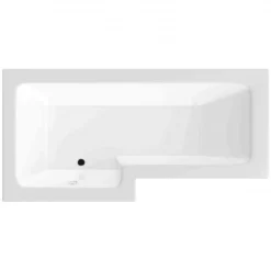 BC Designs SolidBlue L 1500mm X 850mm Left Handed L Shape Bath White - BAI012