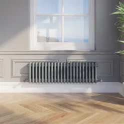 Park Lane Traditional Colosseum Triple Bar Column Radiator Anthracite 300 X 1010mm