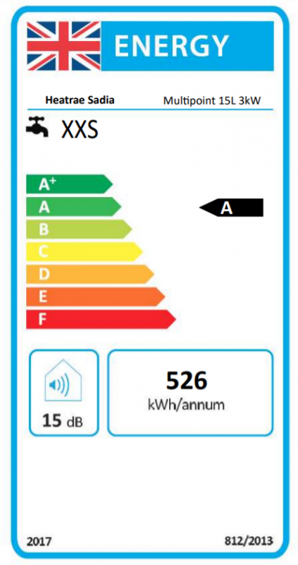 Heatrae Sadia Multipoint 15L 3kW Unvented Water Heater - 95050144 4 Heatrae Sadia Multipoint 15L 3kW Unvented Water Heater - 95050144 - Image 2
