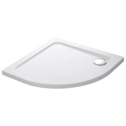 Mira Flight Safe Low Profile 900 X 900mm Stone Resin Quadrant Non-Slip Shower Tray With Waste